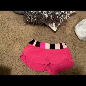 Pink Lululemon Shorts